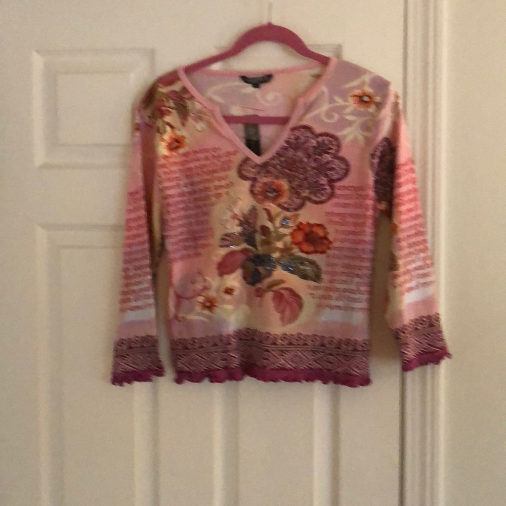 NEW Embellished long sleeve top chaudry kc